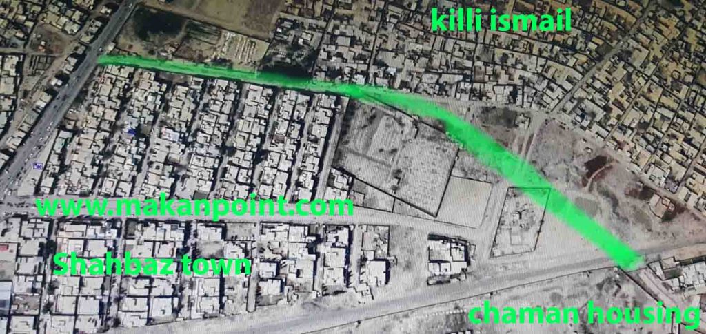 killi ismail road expansion aerial view