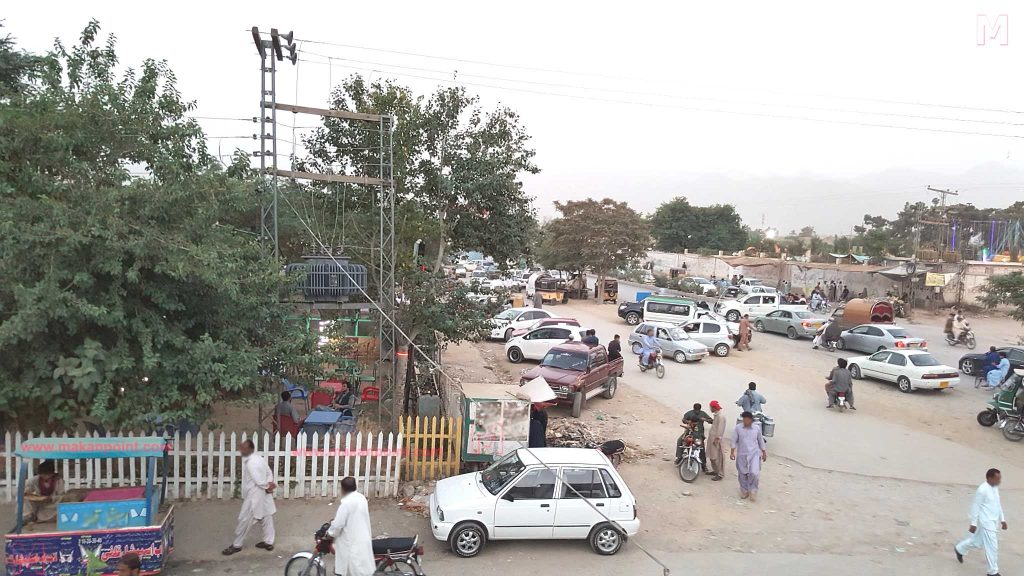 Park and food point at samungli road Quetta