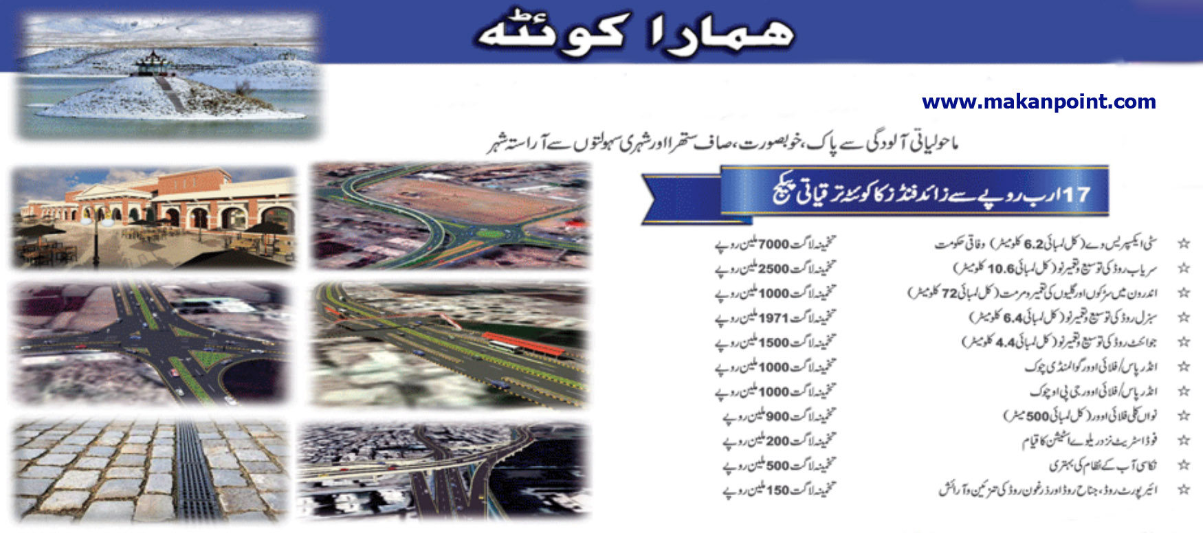 Quetta development projects
